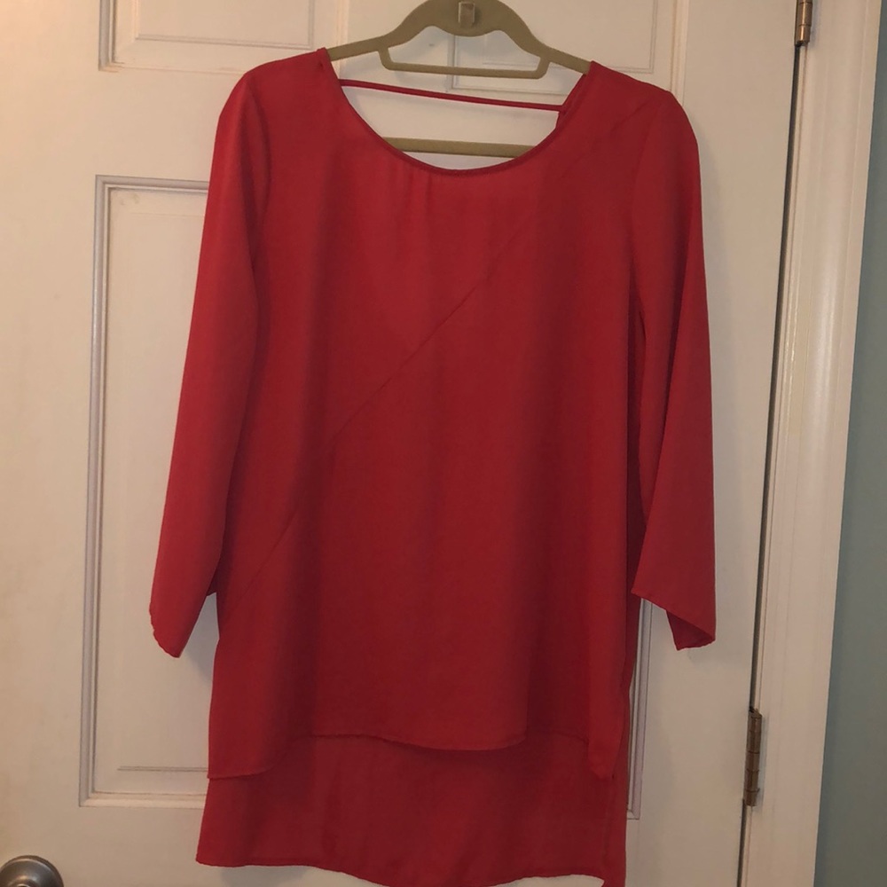 Pink work blouse